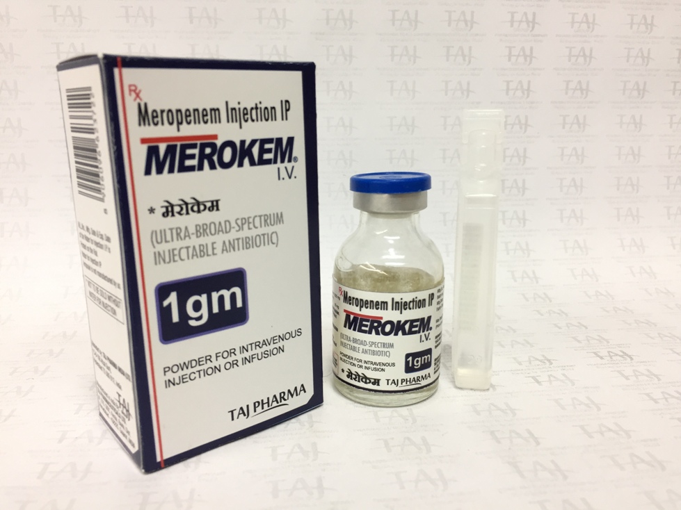 meropenem-injection-ultra-broad-spectrum-injectable-antiboitic-1gm-powder-for-intravenous-injection-or-infusion-merokem-iv-taj-pharma